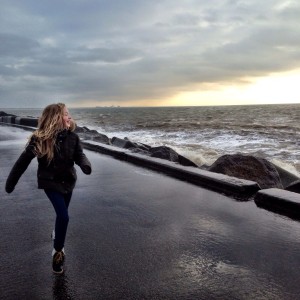 Mia at the pier