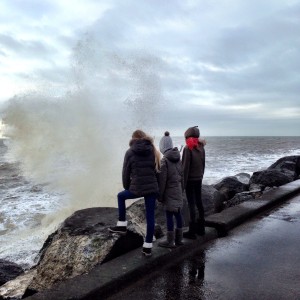 waves at the pier IJmuiden