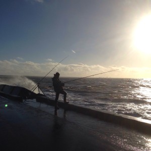 fisherman at the pier