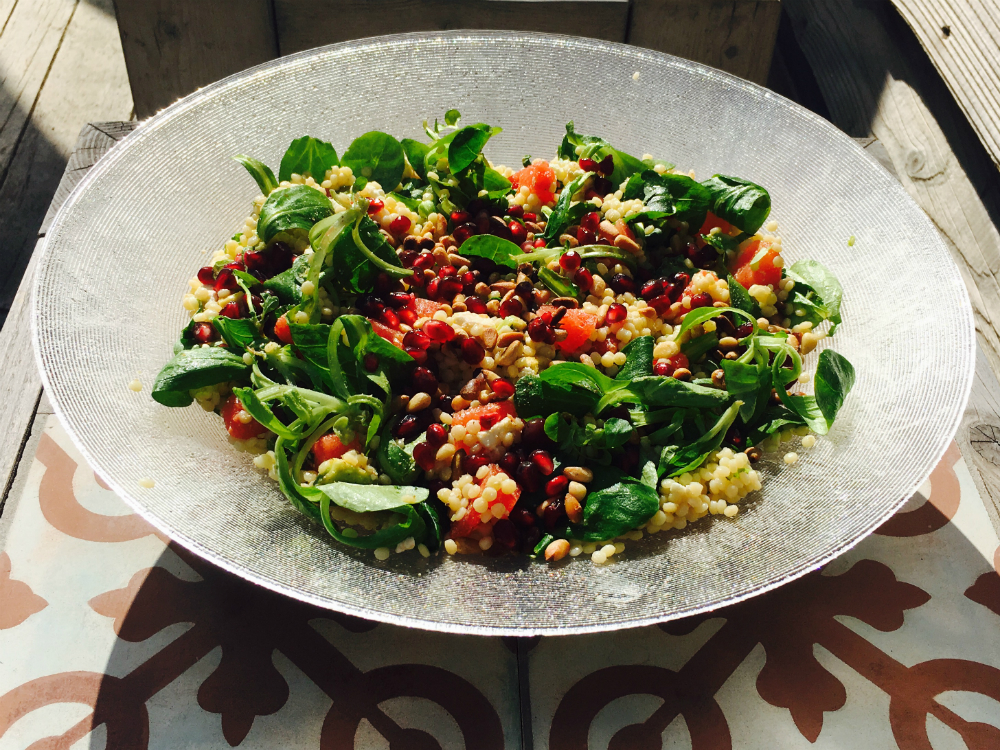 Zomer salade met watermeloen