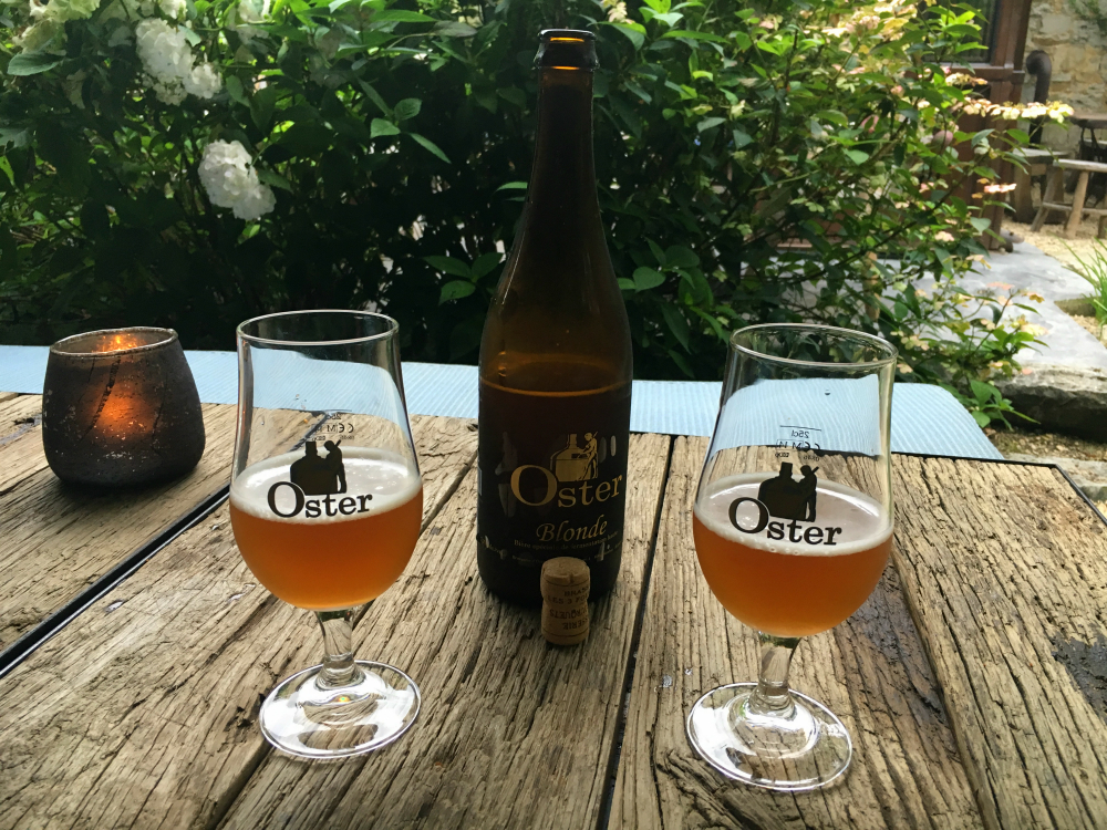 Oster bier bij restaurant Sept in Durbuy