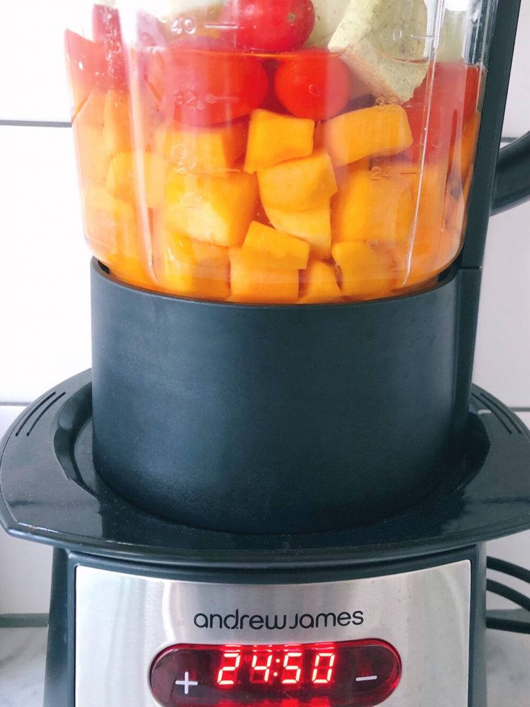 ingrediënten vegetarische pompoensoep
