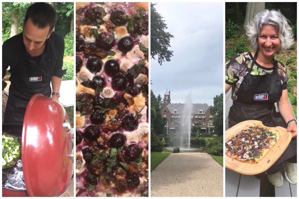 BBQ recept voor zoete pizza