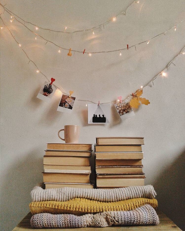 book piles