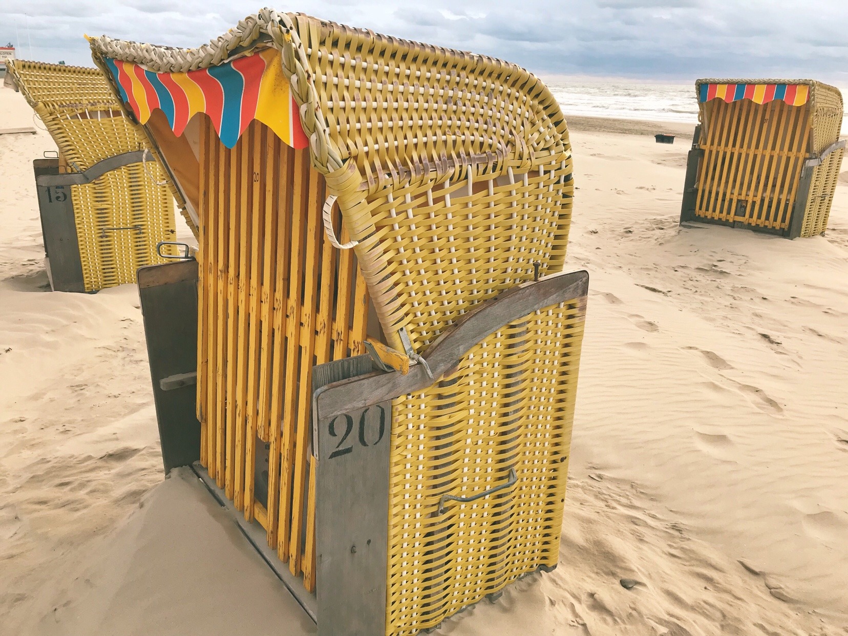 retro strandstoelen