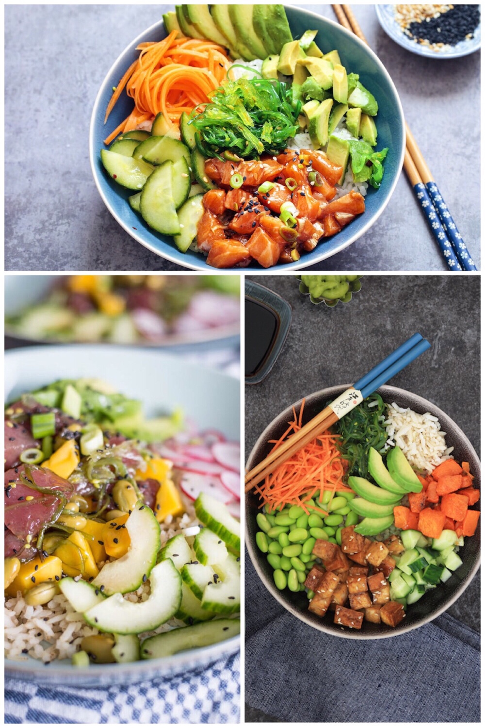 poké bowl hype - 3 recepten