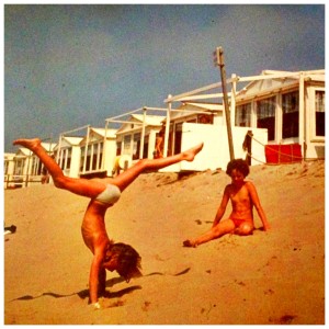 handstand beach