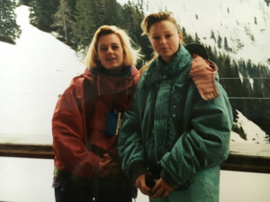 Bonnie en Ilja op wintersport