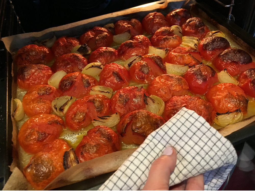 geblakerde tomaten uit de oven