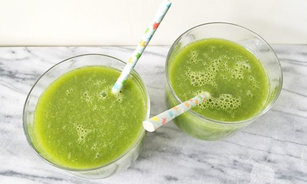 Detox sap met gember en komkommer