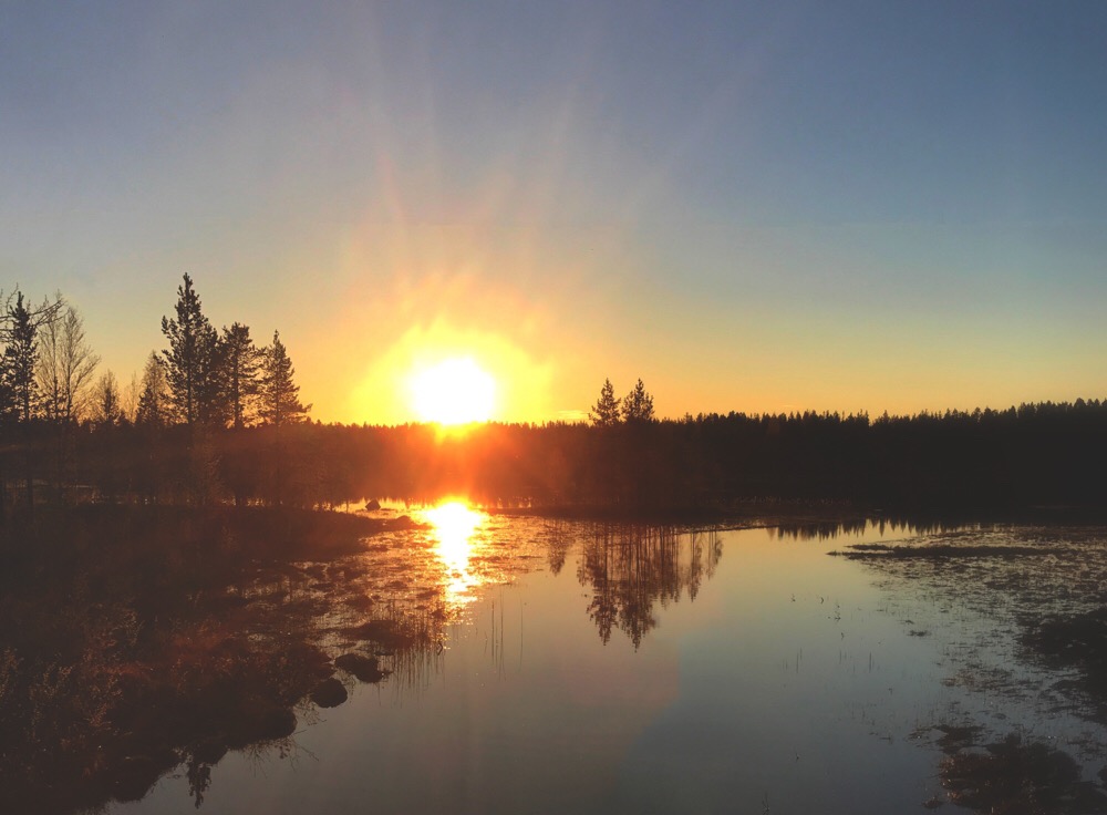 sunset Swedish Lapland
