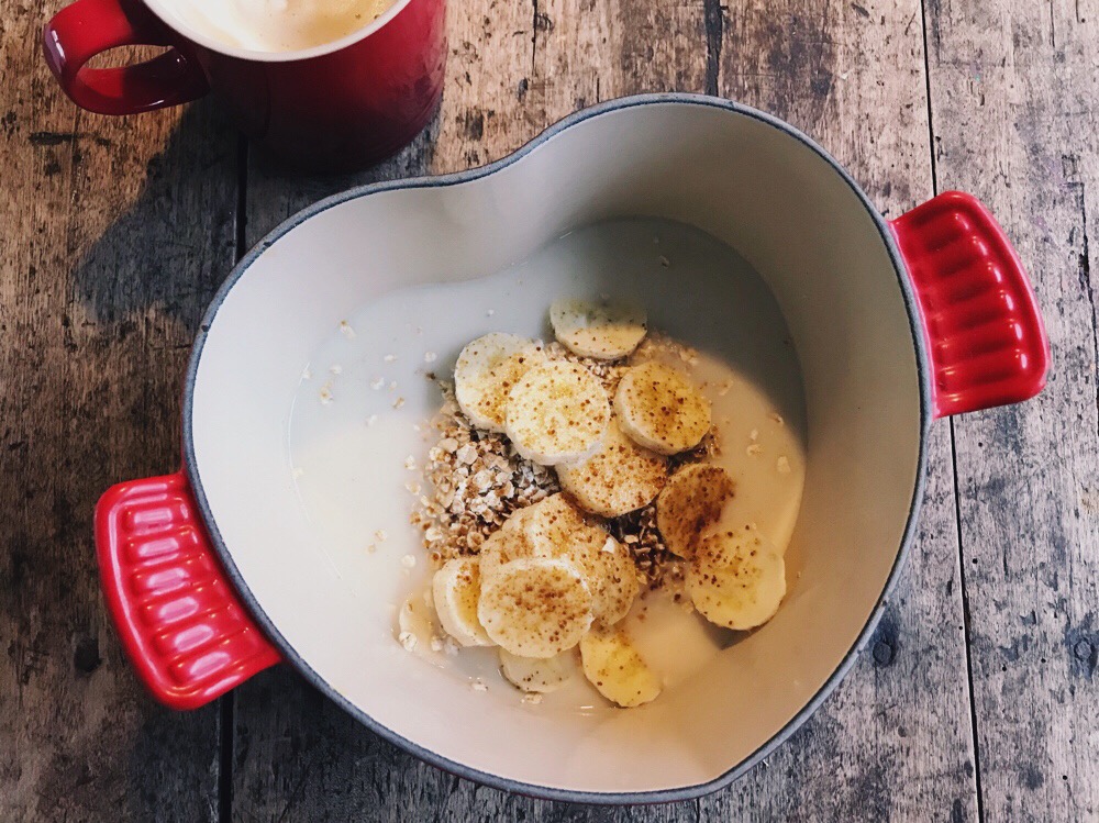 recept: havermoutpap met banaan