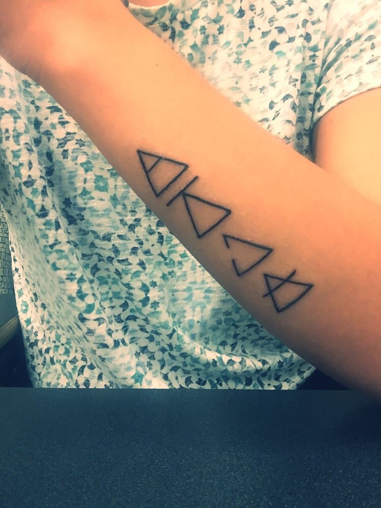 driehoek tattoo elementen