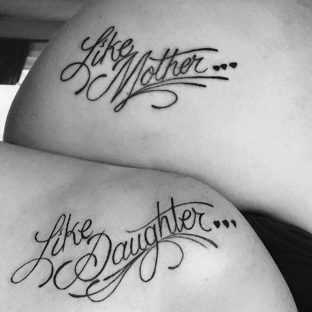 moeder dochter tekst tattoos
