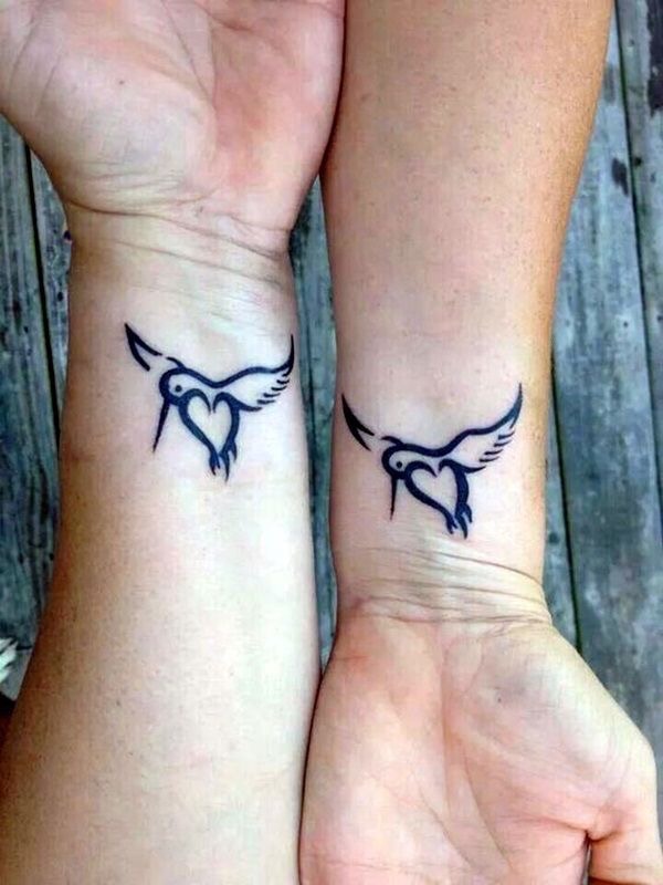 kolibrie moeder dochter tattoo