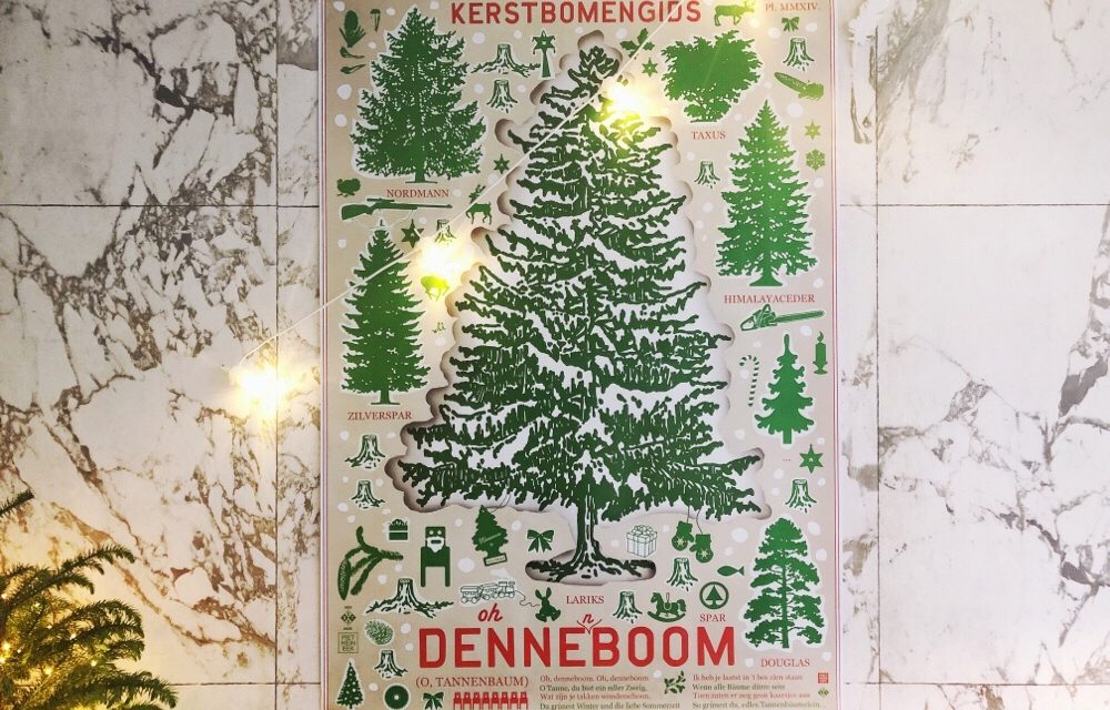 Kerstidee: kerstboom poster van Piet Hein Eek + studio Boot