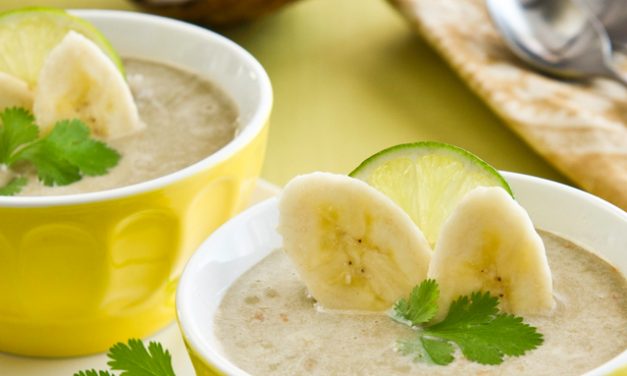 Slowcooker recept: mild pittige bananensoep