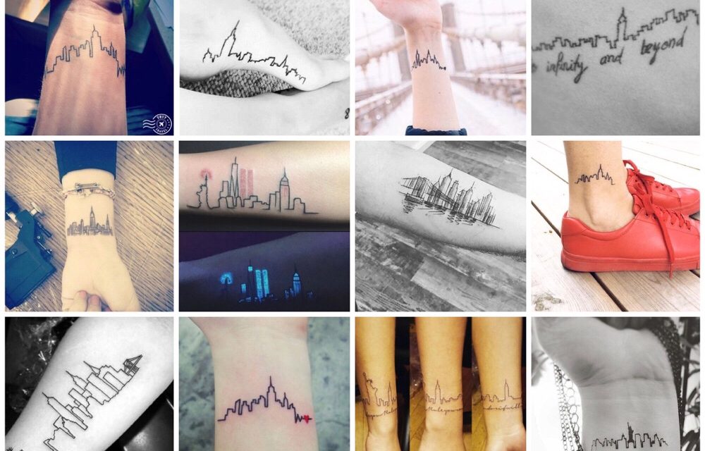 28x New York skyline tattoos