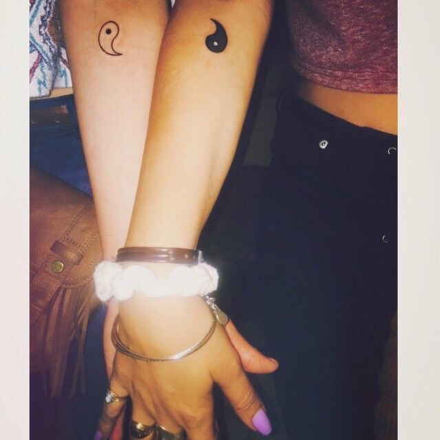 Yin en Yang tattoo voorbeelden