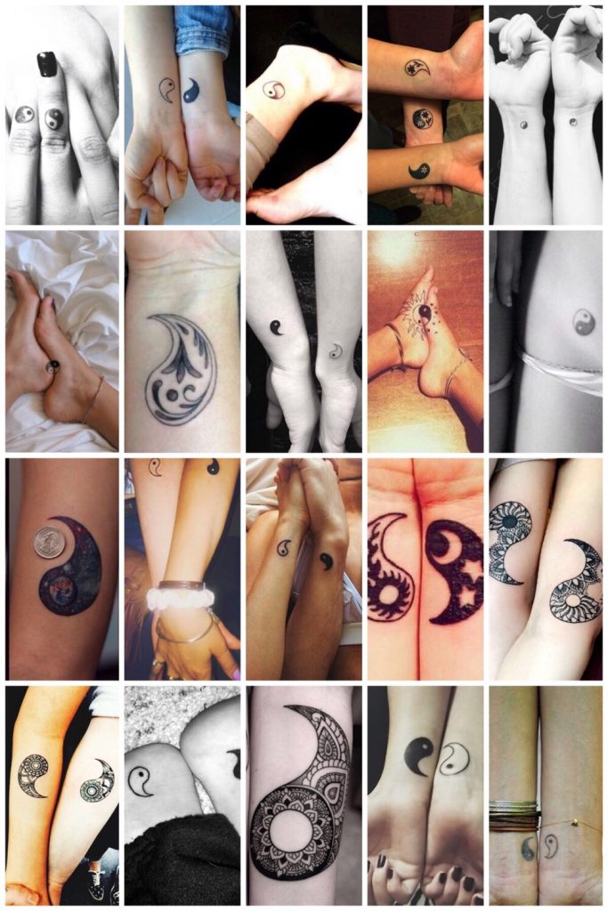 Yin Yang tattoos - inspiratie