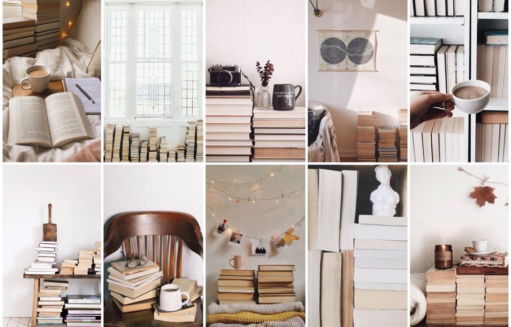 Pinterest trend: boekenstapels in je interieur (achterstevoren)