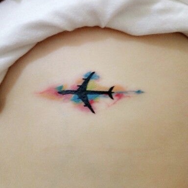 airplane tattoo inspiration