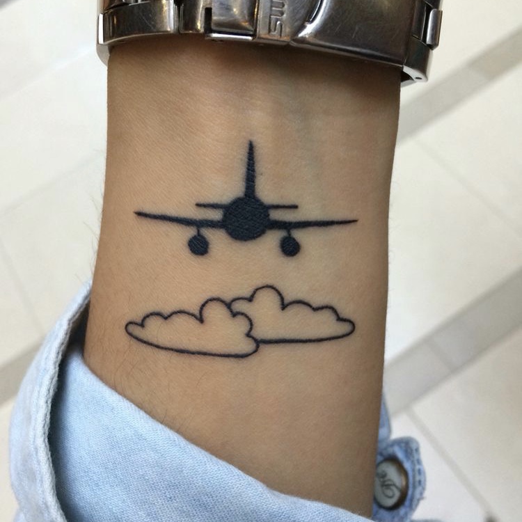 airplane tattoo inspiration