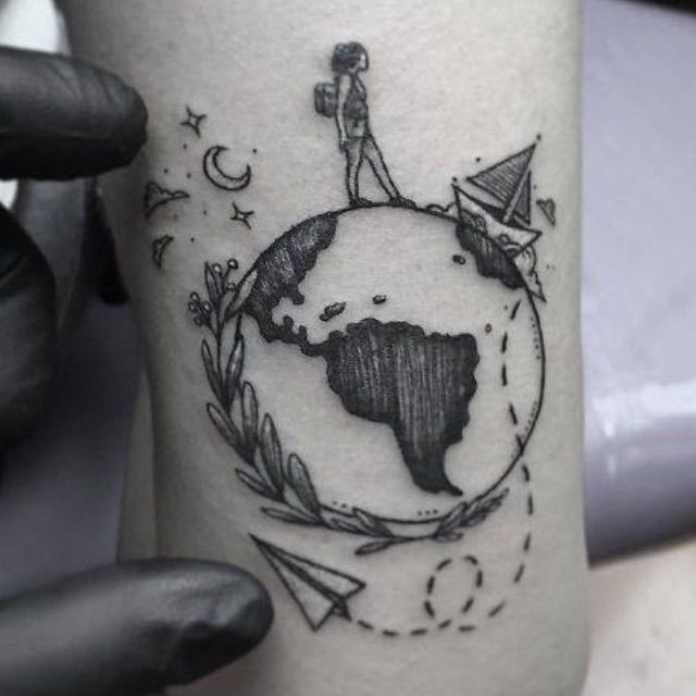 globe tattoos