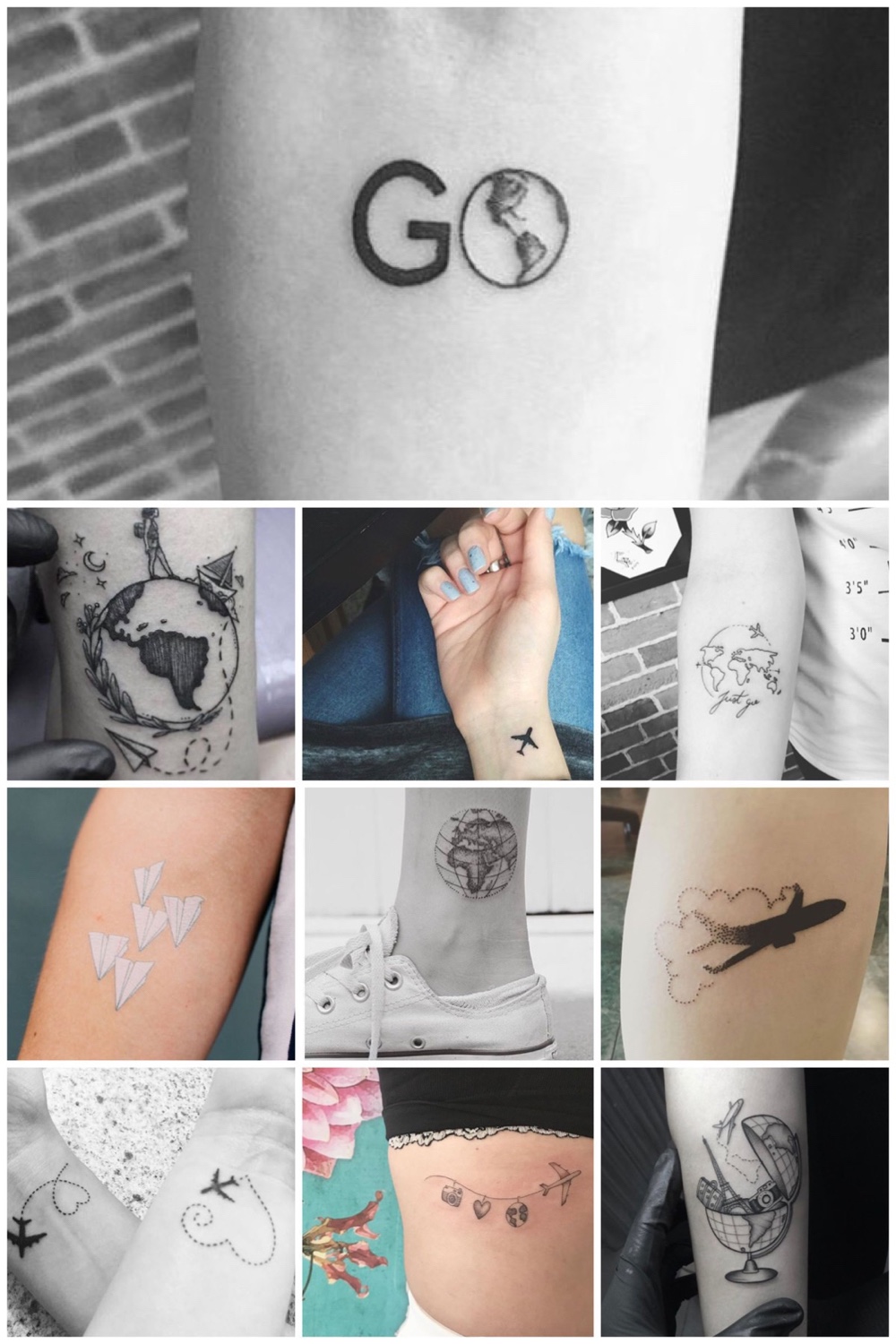 great inspiration for travel tattoos