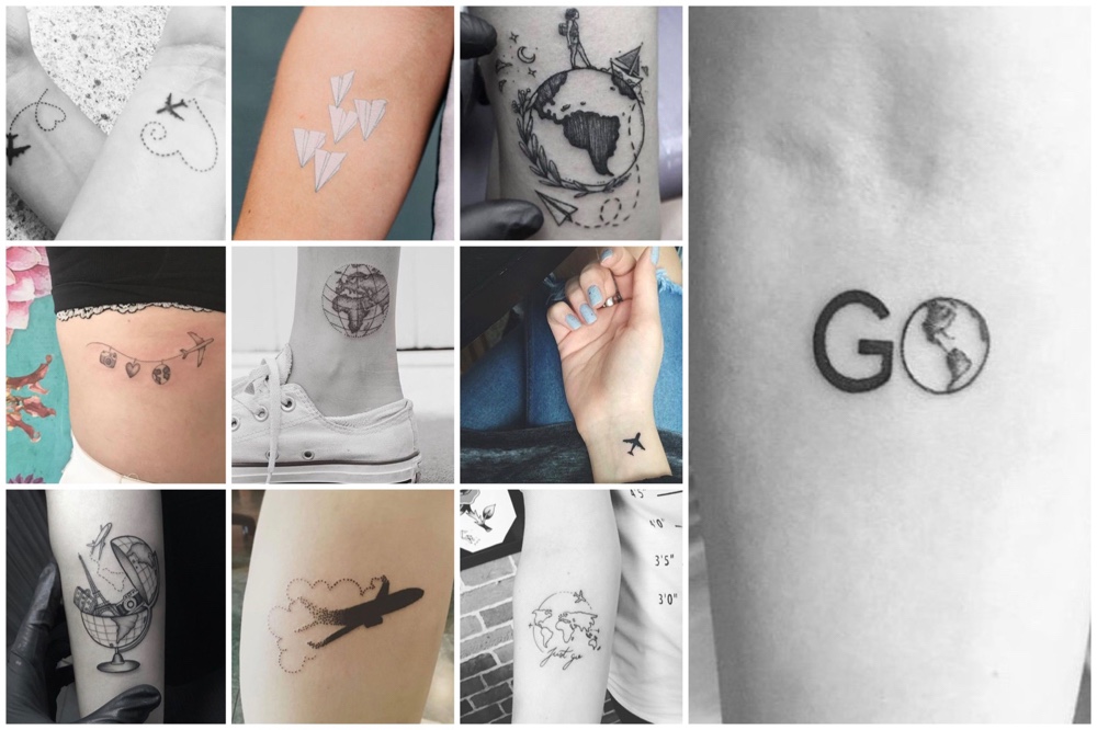 34x inspiratie voor superleuke travel tattoos