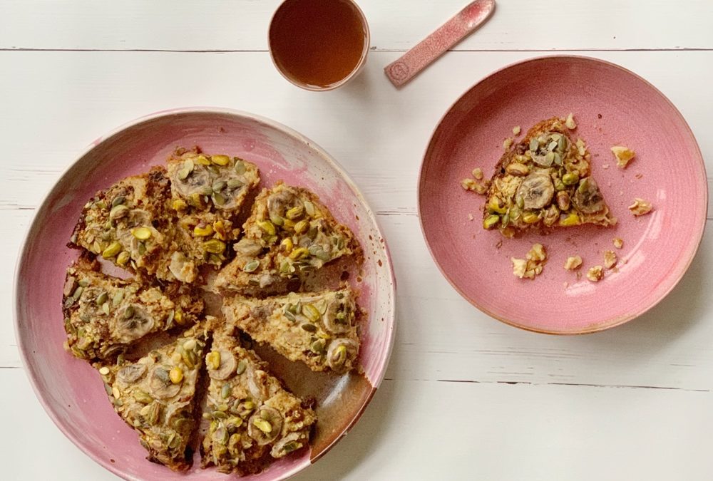 Gezonde havermouttaart uit de slowcooker