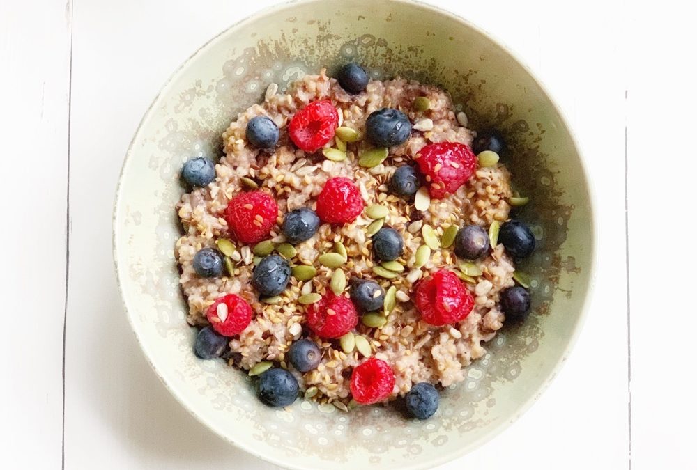 Slowcooker ontbijtrecept met havergrutten (= “steel cut oats”)