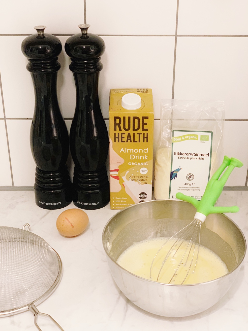 Pannenkoeken met kikkererwtenmeel