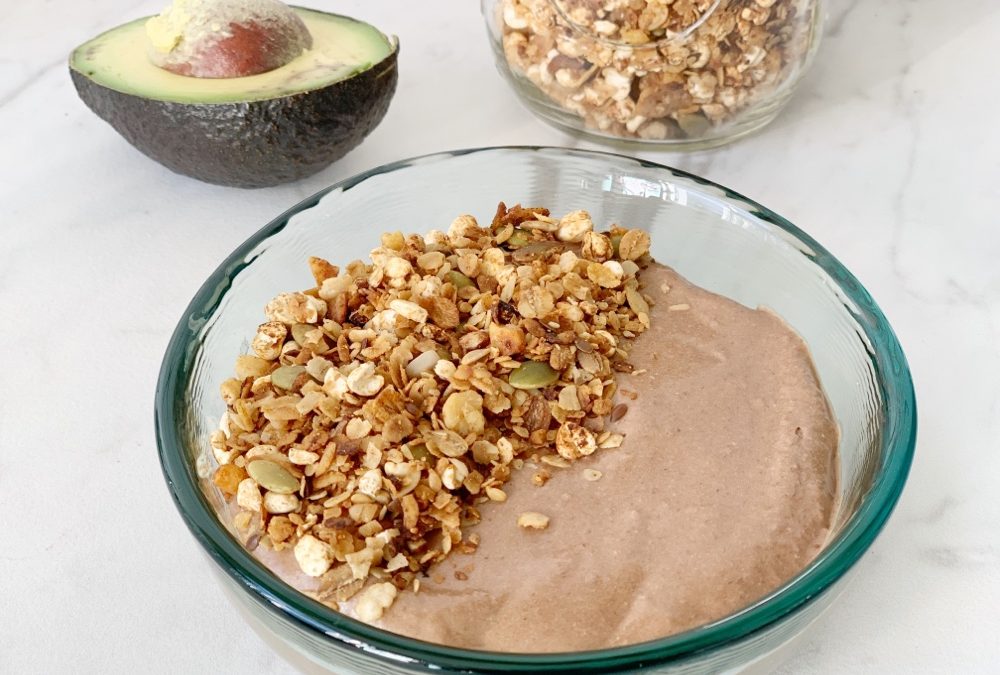 Chocoladesmoothie met avocado en banaan (suikervrij)