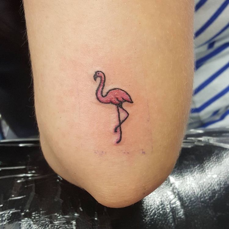schattige flamingo tattoo voorbeelden