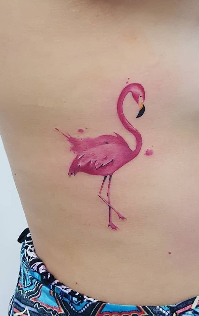 flamingo tatoeages - voorbeelden