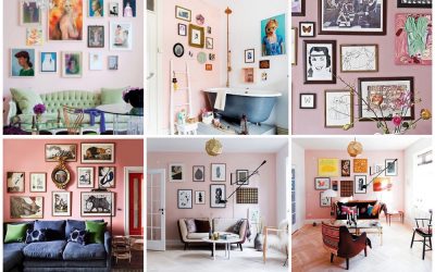 Wooninspiratie | 20x een gallery wall op een roze muur