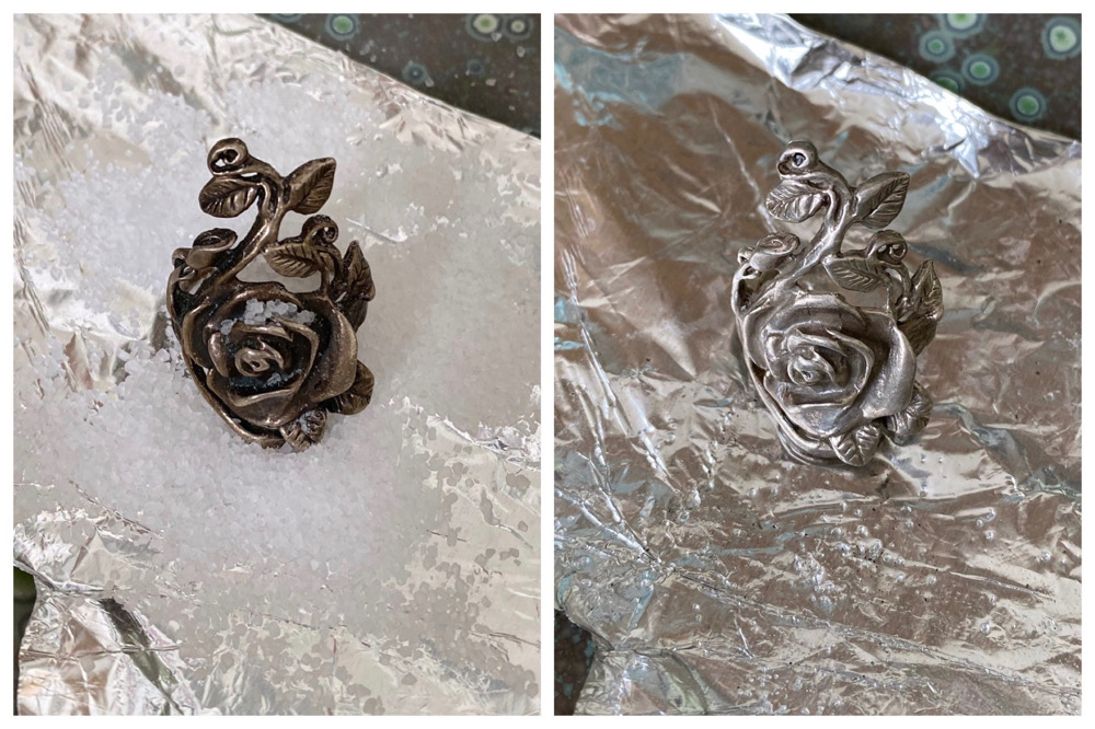 Supersimpel trucje om zilveren sieraden glimmend te maken