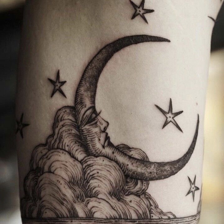 meaning of moon and stars tattoo