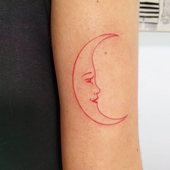 red moon tattoo