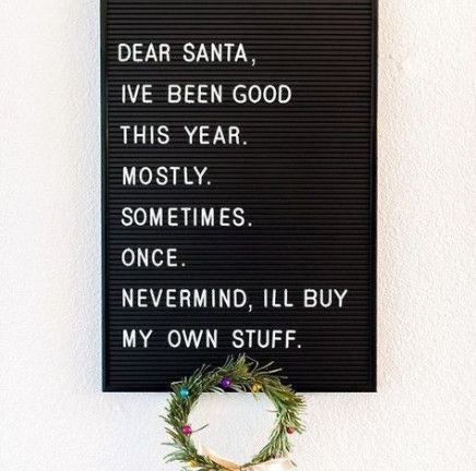 Christmas letterbord quotes