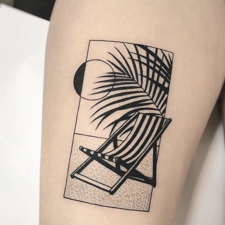 strandstoel tattoo