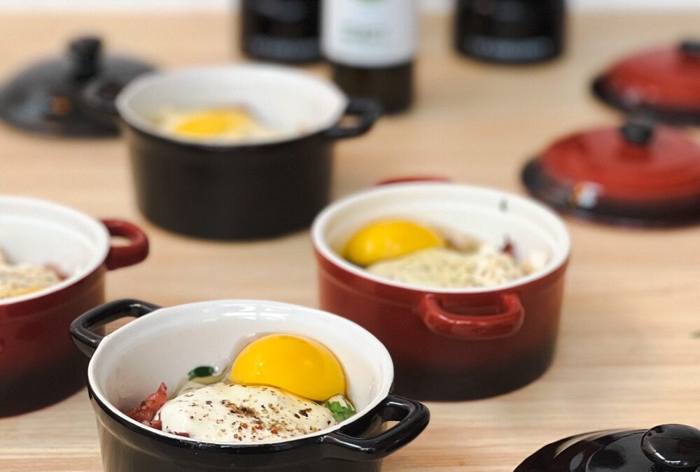 Feestelijk ontbijt/brunch recept: oeufs en cocotte