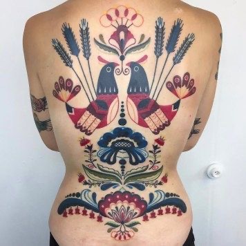 back tattoos women