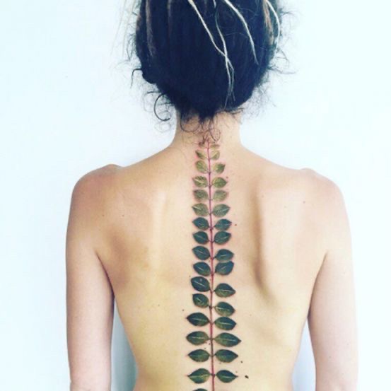 spine tattoo 