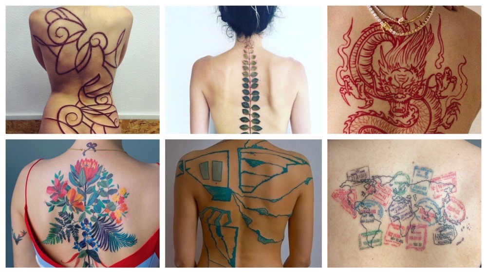 Grote rug tattoo voor vrouwen | >20x inspiratie