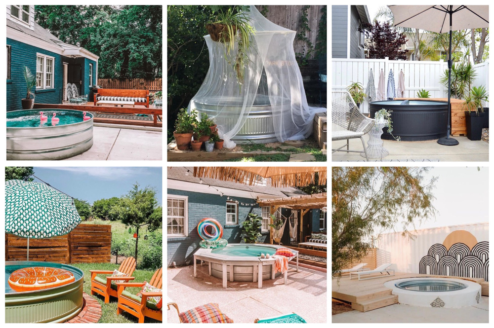 DIY: stock tank pool in je tuin