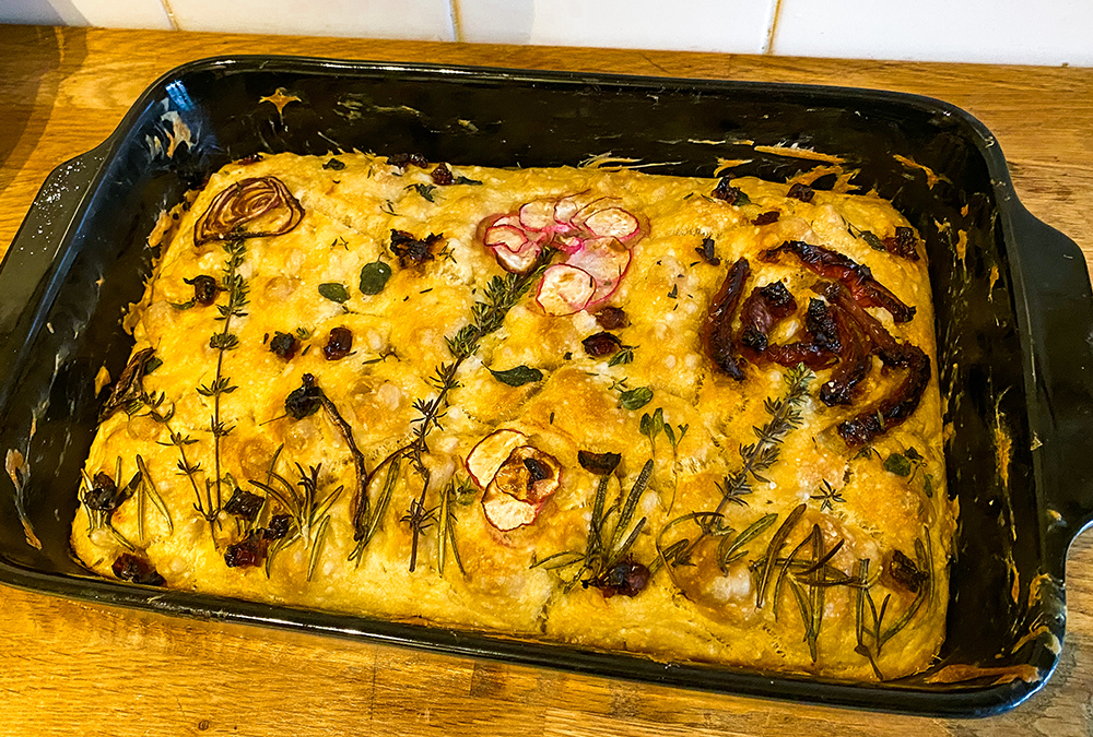 Super makkelijke lente focaccia!