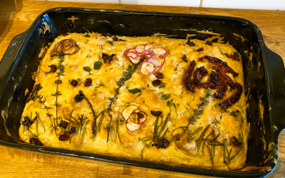 Super makkelijke lente focaccia!