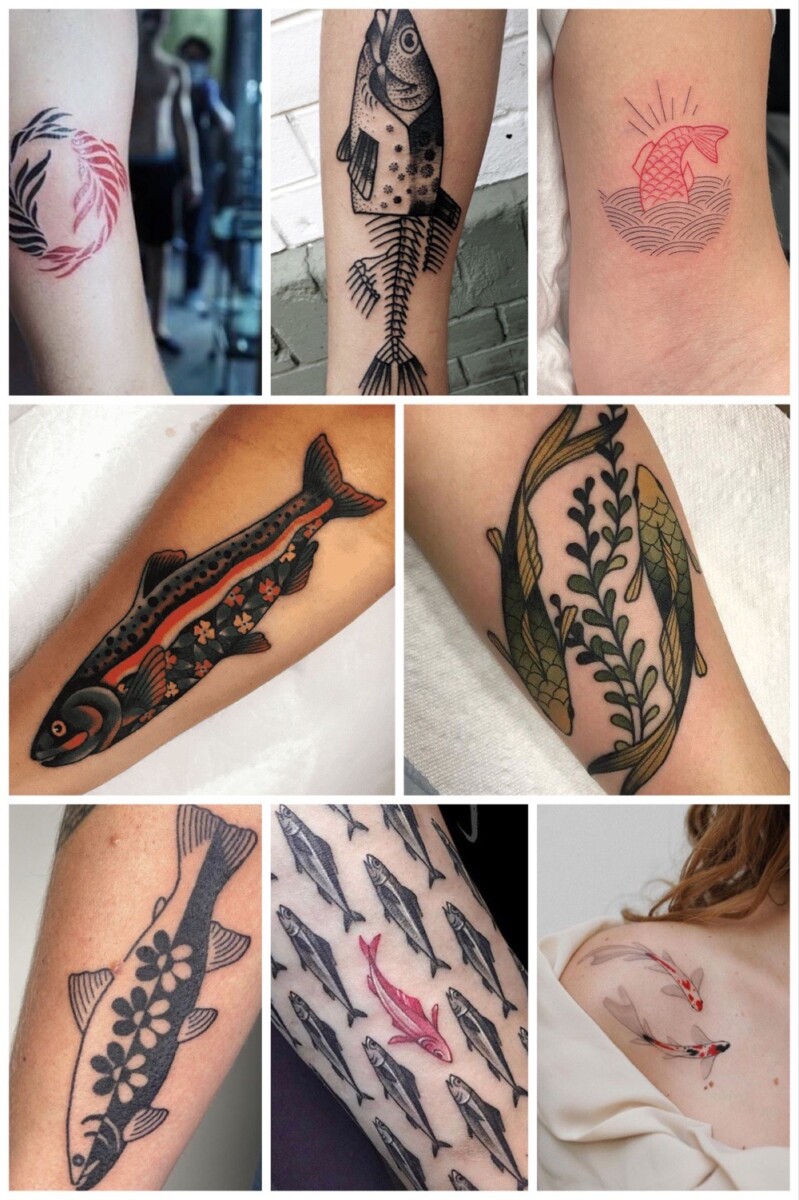 inspiratie vissen tatoeages